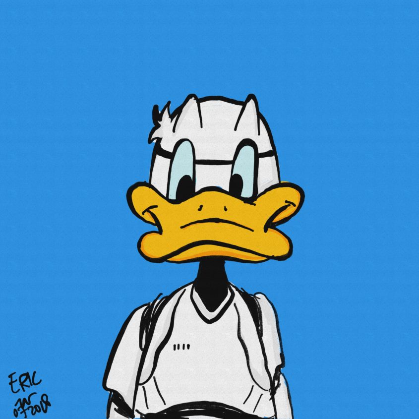 Donald Duck as a Stormtrooper – The Space Wanderer